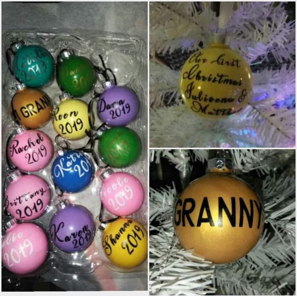 Customized ornaments!